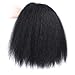 N&T Hair Extension Yaki Straight Hair Weave Bundles With Closure Natural Color 5 pcs (16 16 18 18 With 16)