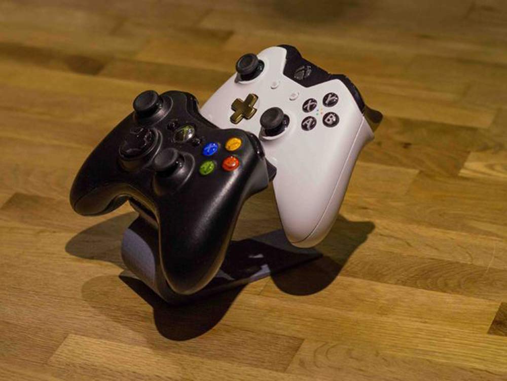 Dual Controller Stand Twin Gamepad Holder For Microsoft Xbox One And Xbox 360 Dolls Toy Figures Accessories Handmade Products