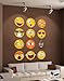 Emoji Icons Faces Wall Stickers Decal #6052 (10in X 10in Emoji Faces)