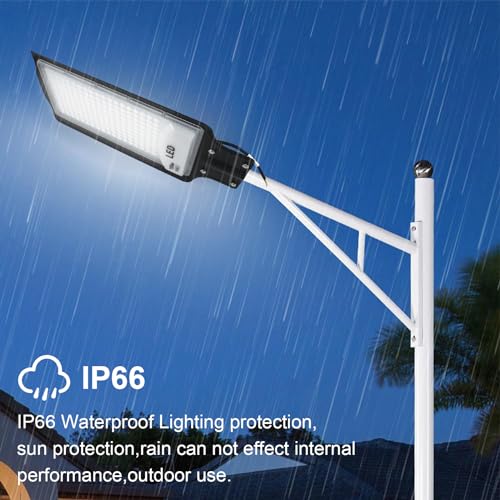 CREATESTAR LED Street Light for Outdoor 150 W, Cool White 6500 K, IP66 Waterproof Security Lighting for Garden, Patio, Paths