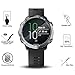 (4 Pack) Tempered Glass Screen Protector for Garmin Forerunner 645, AKWOX [0.33mm 2.5D High Definition 9H][Anti-Scratch] Premium Clear Screen Protector