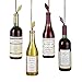 Kurt Adler Acrylic Wine Bottle Ornament, Set of 4