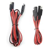 WMYCONGCONG 2 PCS SAE to SAE Extension Cable Quick Disconnect Wire Harness SAE Connector 3 Feet and 6 Feet, 18 Gauge (3Ft+6Ft)