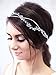 Yean Crystal Bride Wedding Hair Vine Silver Rhinestone Wedding Hair Accessories Bridal Hair Piece for Women and Girls