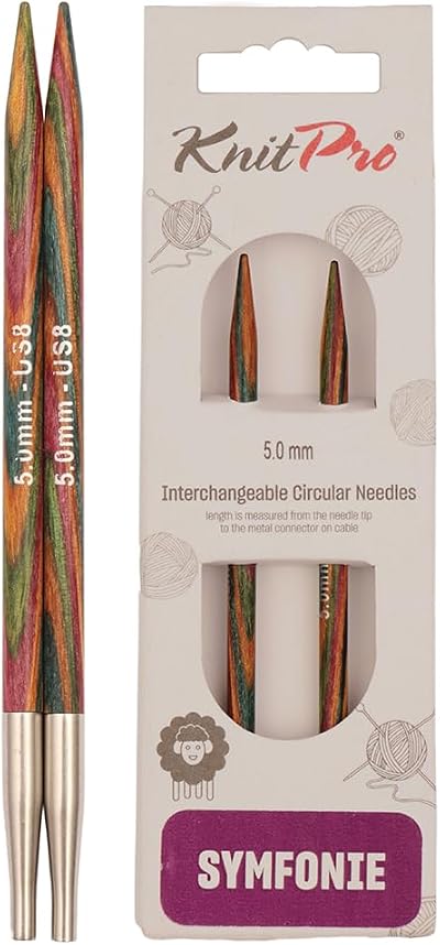 KnitPro Symfonie Interchangeable Circular Needles 5in 5.00mm Birch