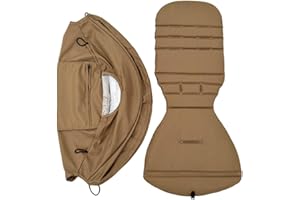 Feliliber Baby Stroller Seat Cushion and Canopy Compatible with Babyzen YOYO 2 and YOYO+, Pushchair Accessories Replacement Kit, Waterproof Double-Layer Fabric (Coffee Color)