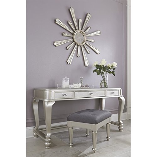 Ashley Coralayne Bedroom Vanity in Silver - Thumbnail 4