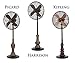 DecoBREEZE Pedestal Fan Adjustable Height 3 Speed Oscillating Fan, 16 In, Harrison