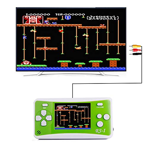 SKYRC Handheld Game Console for Kids,Classic Retro Game Player with 2.5" LCD 8-Bit Portable Video Games Compatible with PAL AAD NTSC TV ,152 in 1 Classic Games -- (Green) - Thumbnail 2