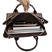 JINDILONG Mens PU Leather Briefcase 10-13.3 Inch Shoulder Laptop Bag Messenger Bag Waterproof Brown