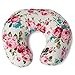 Kids N' Such Minky Nursing Pillow Cover for Breastfeeding Pillows, White Floral