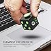 XDesign Fidget Cube 6 Sides Stress Releaser Ball [2-Pack] Anti-anxiety Depression Figit Dice Prime Focus Toy for Children, Students and Adults, Great for Work, Class, Home - [Black/Mint] 2 Pack