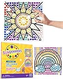 SUNGEMMERS Window Art Suncatcher Kits for Kids