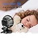Battery Operated Clip on Fan and Desk Fan 2 in 1, Rechargeable Battery Fan Portable Baby Stroller Fan, USB or Battery Powered, Small Personal Fan with 4 Speeds for Office, Dorm and Outdoor Activity