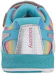 Saucony Ride 10 Jr Running Shoe, Silver Multi, 4 US