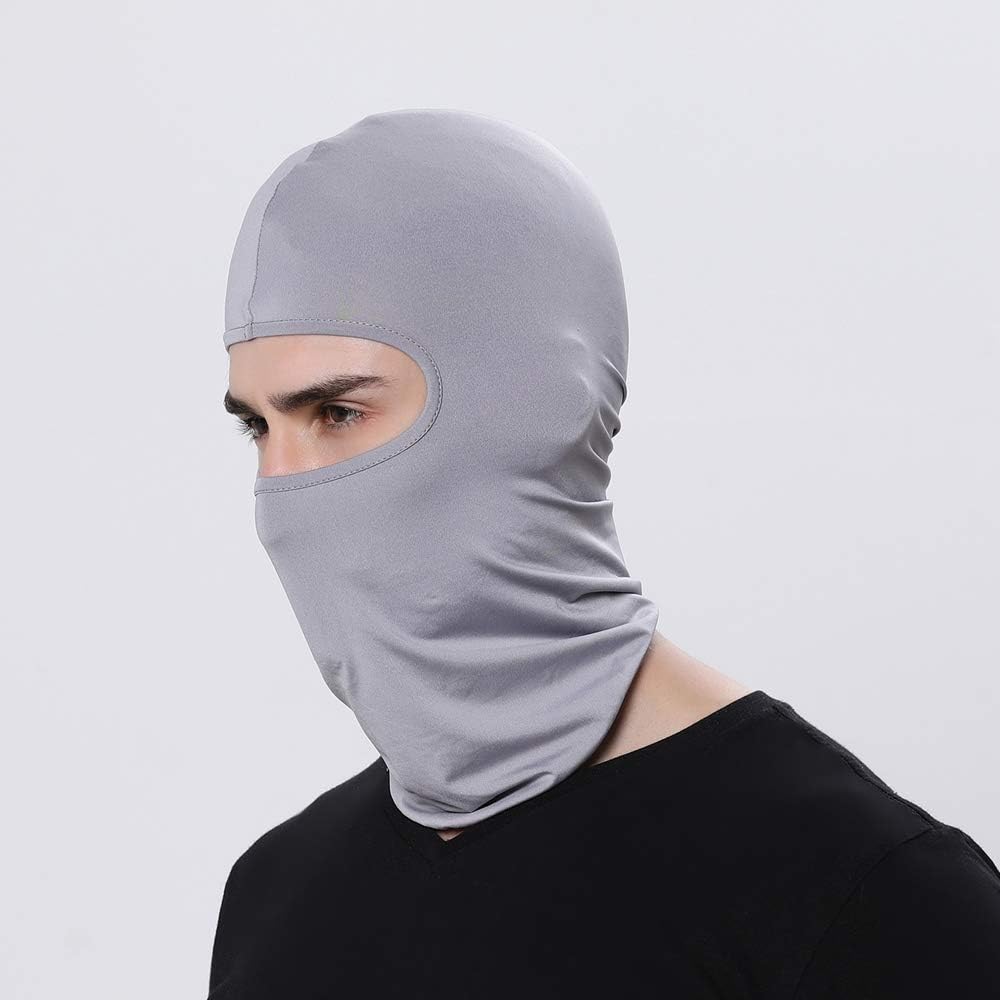 Emoly 3 Pack Sun Dust Uv Protection Face Scarf Mask for Cycling Outdoor Sports Balaclava Breathable Elastic Moisture Wicking（Grey）: Electronics