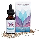 Medabloom Hemp Oil - 300mg of REAL, PURE, POTENT Full Spectrum Hemp Extract - Pain Relief, Anti Anxiety, Stress Support, Sleep Supplements, Inflammation - 3rd Party Tested, Organic Oils, Made in USA