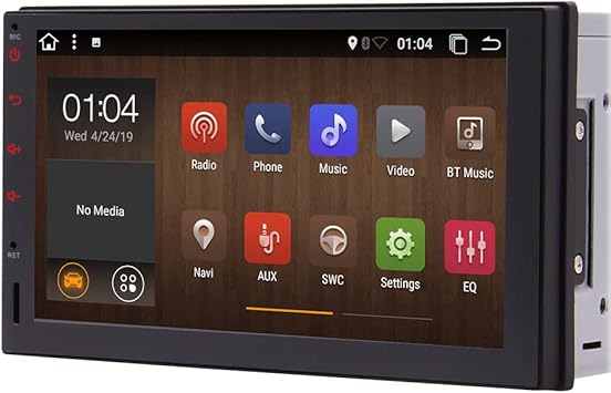 Android 10.0 Q Car Stereo 2 din Head Unit 7 Pulgadas Pantalla táctil capacitiva Double Din