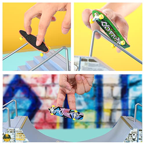 Finger Skateboard Ramp Set,Fingerboard Skate Park Kit with Fingerboard