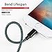 Lightning Cable BCXY 3Pack 3FT 6FT 10FT Nylon Braided Charger cable iPhone Cable USB Cord Charging Charger for iPhone X/8/8 Plus/ 7/7 Plus / 6/6 Plus/6s/6s Plus/ 5/5s/5c/SE and more (Black+Cyan)