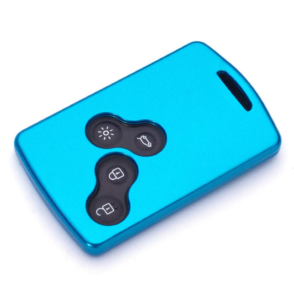 ontto Car Key Cover Case for Renault Key fob for Renault Kadjar Captur Clio Scenic Megane Duster Sandero Twingo koleos Remote accessories key Shell key Holder Remote key Protector-Blue