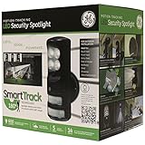 GE Motion-Tracking LED Security Spotlight w/ Smart Track Technology Outdoor Home Safety Watch Detection