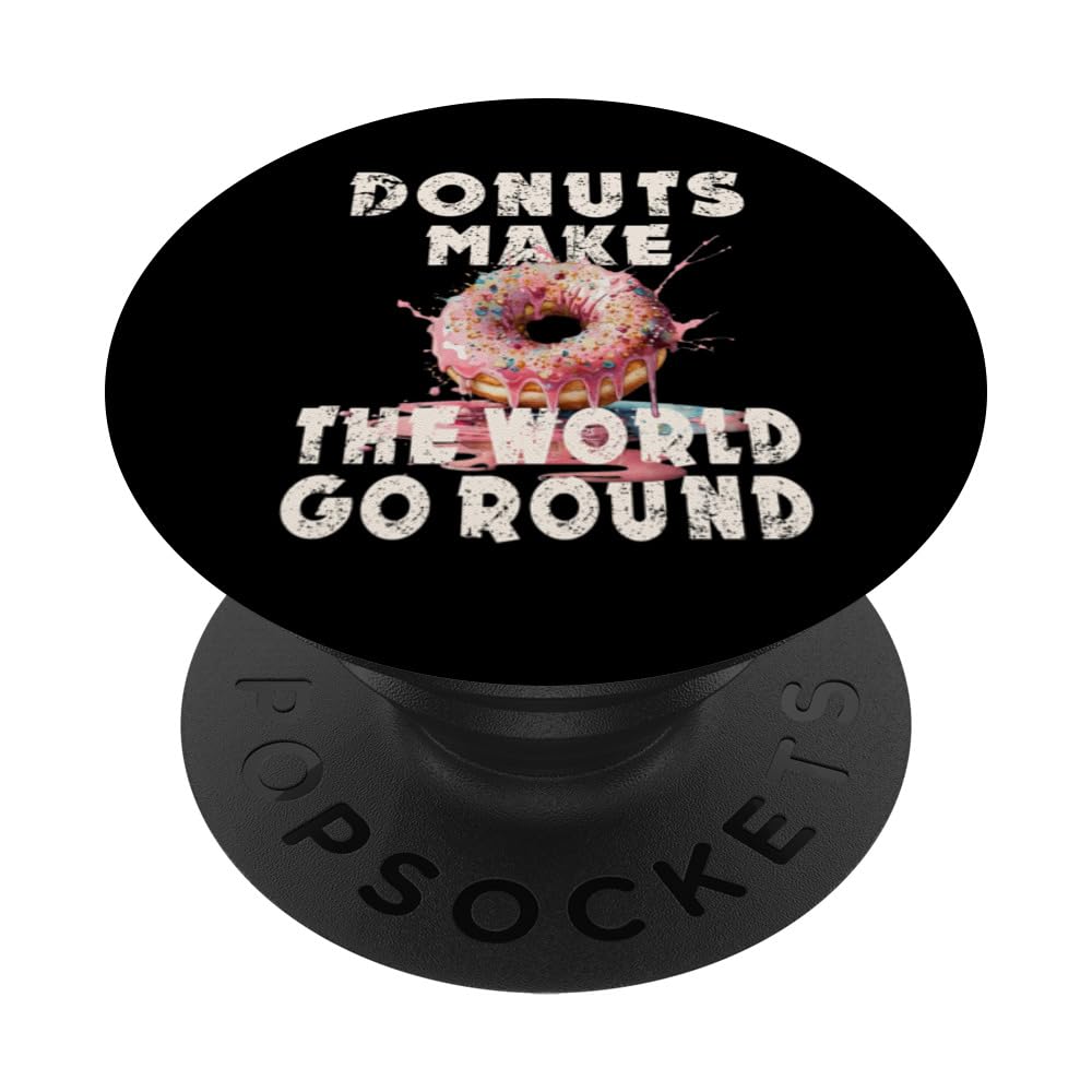Donut for doughnut lover funny humor delicious donut maniac PopSockets Swappable PopGrip