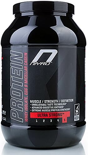 Niyro – Protein Whey Isolate, Egg &amp; Micellar Casein - Muscle, Strength &amp; Definition - Ultra Strong Supplement (2 kg Vanilla)