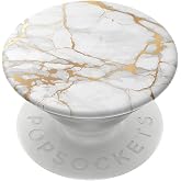 PopSockets Adhesive Phone Grip, Holder- Gold Lutz Marble | Secure Comfortable Hold, Anti-Drop, Kickstand, Gold, Electronic Accessories, For iPad/Kindle/iPhone/Android