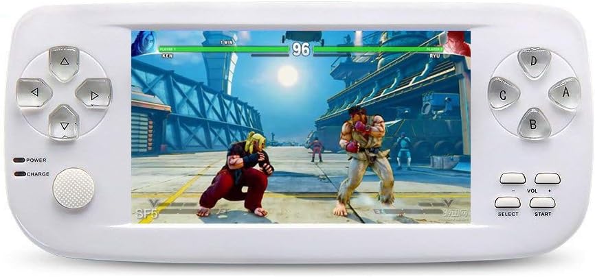 CZT 16GB Pap kiii 3 Plus 4.3 inch Screen Dual core Handheld Video Game Console Good Workmanship Build in 3000 Game for CPSGBAGBCGBSFCFCMDGGSMS MP3/4 Detachable Lithium Battery (White)