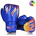 Luniquz Boxing Gloves for Kids Punching Bag Sparring, Training Gloves for Boys Girls Kickboxing MMA, 4oz Blue
