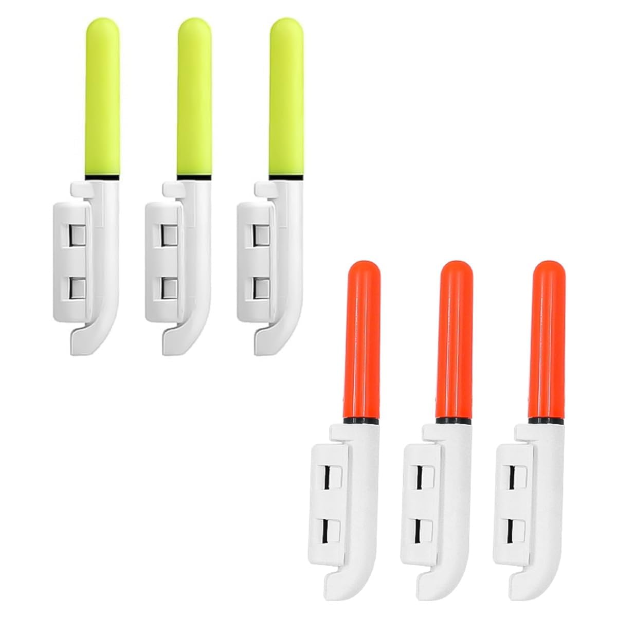 Namvo 6 Pack Fishing Alarm Bell,Rod Tip Lights for Night Fishing,Waterproof Luminous Glow Sticks With Buckle,For Sea Fishing Rod,Fishing Accessory Fishing Enthusiasts