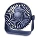 TriPole Desk Fan Small Table Fan Rechargeable Battery Operated Mini Fan 360 Degree Rotation 5.1 Inch Portable Fan 4 Speed USB Personal Fan for Home Office