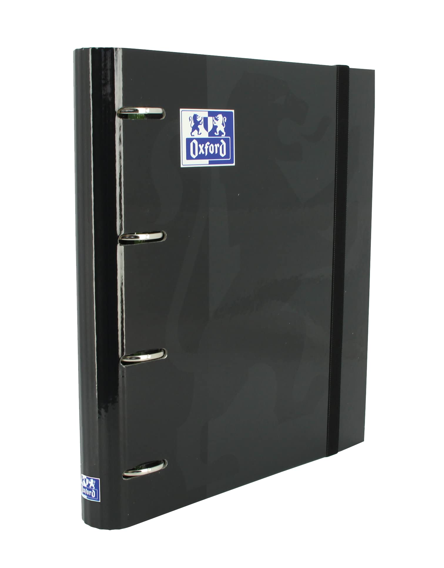Oxford, 4 Ring Binder - Extra Thick Rubber Cover - Includes Spare Grid & Removable Board - A4+ - Black