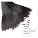 Hermosa Straight Human Hair 4 Bundles 10A Unprocessed Virgin Brazilian Straight Human Hair Extensions Natural Black (18 20 22 24)