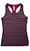 90 Degree By Reflex Kids - Girls Textured Zig Zag Tank Tops - Junior Activewear - Pink Purple Combo Small (7/8)