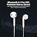 Bluetooth Headphones, Wireless Headphones Bluetooth V4.1 Earbuds with Mic Stereo Earphones Noise Cancelling Sweatproof Sports Headset for iPhone X 8 7 Plus Samsung Galaxy S7 S8 S9 and Android Phones.