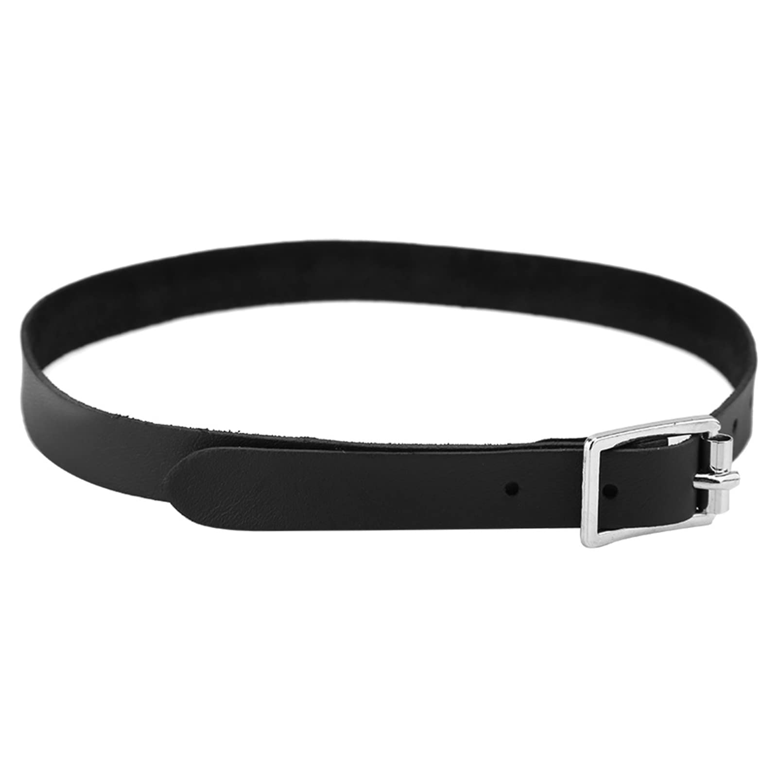 Pssopp Horse Spur Strap Handmade Genuine Leather Equestrian Spur Strap Riding Accessories Black