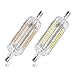 CTKcom R7S Silicone 5W 78mm LED Bulbs(2 Pack) - J78mm Double Ended R7S SMD 2835 LED Light Bulb White 6000K,R7S Flood Lights Quartz Tube Lamps Energy Saving Replace Halogen Light,AC110V,2 Pack