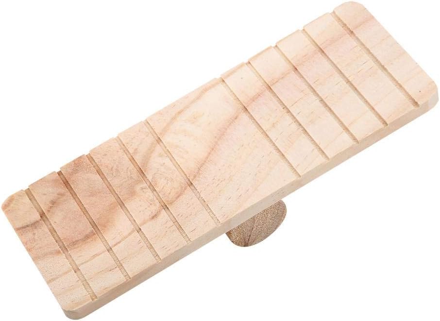 FTVOGUE Wood Seesaw for Hamster Pet Rat Mouse Small Animal Play House Cage Chew Toy - Image 4