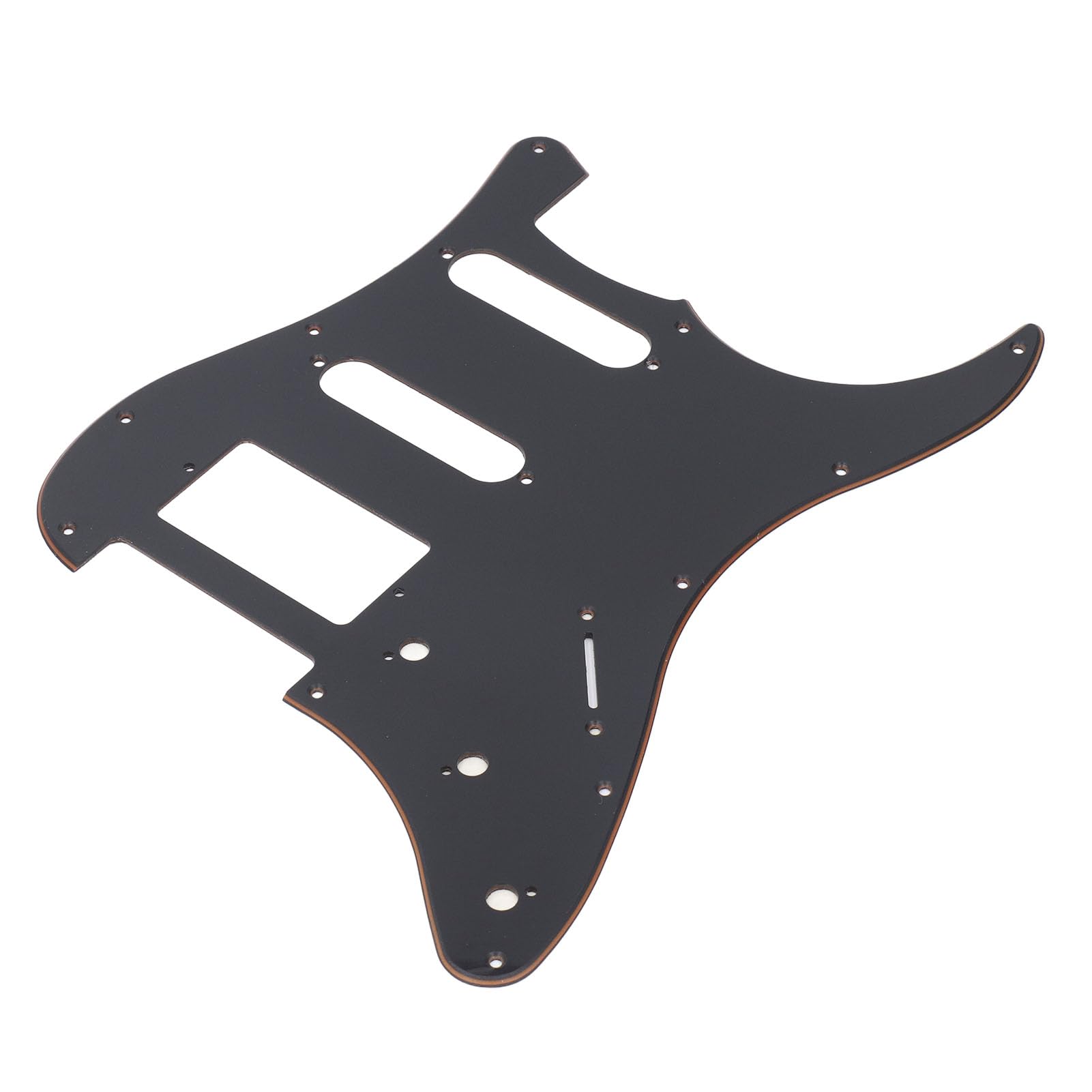 Guitar Pickguard, 3 Layer HSS Scratch Plate for Stratocaster Electric Guitars with 11 Mounting Holes Lightweight Plastic Guard