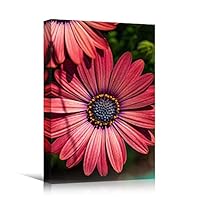 Canvas Wall Art Red Fields Bohemian Colorful Floral Group Multicolor Photography - 12x18 inches