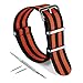 UNITED Watch Bands - NATO Band - Choice of Color & Width; 18mm 20mm 22mm 24mm -Ballistic Nylon Strap Watch Band Replacement for Men or Women -Durable, Comfortable, Waterproof -Stainless Steel Buckles