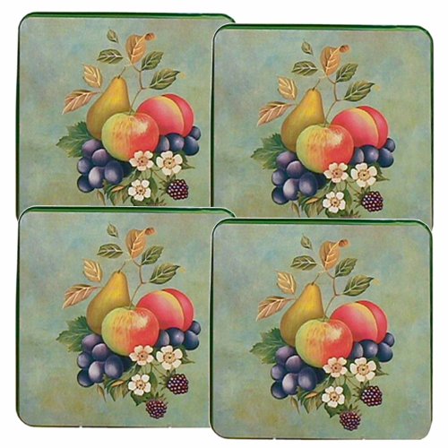 Reston Lloyd Gas Burner Covers, Set of 4, Garden Fruit Kitchen Storage And