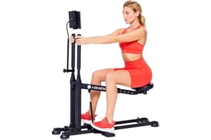 The DB Method Squat Machine, Workout Equipment for Home Gym, Exercise Leg and Glutes, Low Impact Lower Body Fitness Workouts, Training for Total-Body, Easy Setup, Foldable for Storage