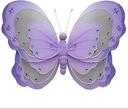 Amazon Com Hanging Butterfly Medium 10 Purple Gray Lavender Grey