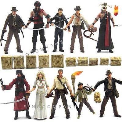 Lot 10 Indiana Jones figure &amp;Box WILLIE SCOTT TEMPLE GUARD OF DOOM XMAS GIFTAK88