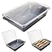 All-In-One Chafer Catering Dish, Acrylic Serving Tray, Food Platter by Cater Dome: Stackable, With Removable Food-Grade Tray, Perfect for Picnics, Parties & Barbeques (Black)