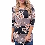 HOT Sale! Goddessvan Women Floral Print Long Sleeve Shirt Loose Casual Blouse Top