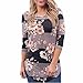 HOT Sale! Goddessvan Women Floral Print Long Sleeve Shirt Loose Casual Blouse Top